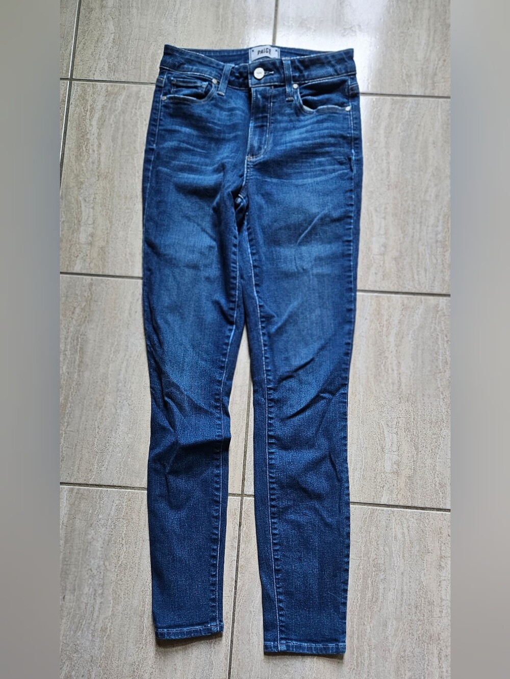 PAIGE Hoxton Ankle High Rise Skinny Jeans Forever